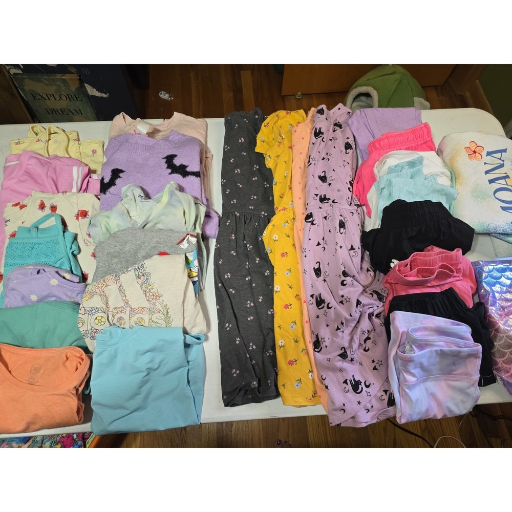 27 Pc Lot Girls Sz 14/16 Spring Summer Fall Clothes Dresses Tops Pants Swim